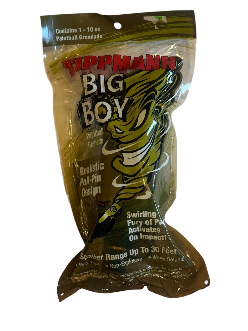 Tippmann Big Boy Paintball Grenade 10oz - Realistic Pull-Pin Design - New in Bag